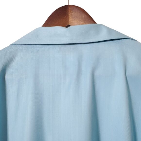 Talbots Herringbone Button up Blouse Size 18W Wrinkle Resistant Stretch Lastol - Picture 6 of 9